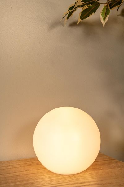 Lucide PINO - Rechargeable Table lamp Indoor/Outdoor - Battery pack - LED Dim. - CCT - 1x1,5W 2700K/6500K - IP65 - Rgb - White